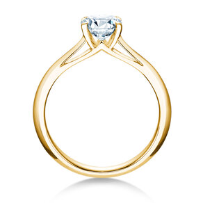 Anillo de compromiso Heaven 4 en 9K oro amarillo con diamante 1,00ct H/SI