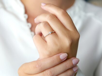 Anillo de compromiso Heaven 4 en plata 925/- con diamante 0,10ct G/SI