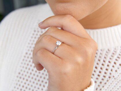 Anillo de compromiso Heaven 4 diamante de laboratorio