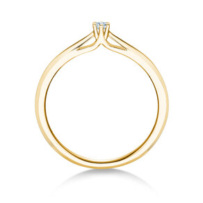Anillo de compromiso Heaven 6 en 9K oro amarillo con diamante 0,05ct H/SI