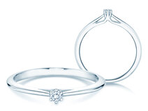 Anillo de compromiso Heaven 6 en plata 925/- con diamante 0,05ct G/SI