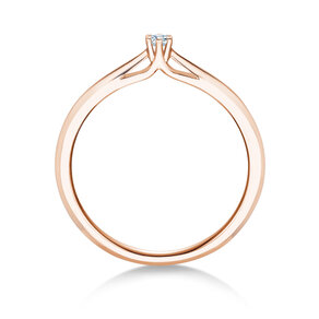 Anillo de compromiso Heaven 6 en 18K oro rosa con diamante 0,05ct H/SI