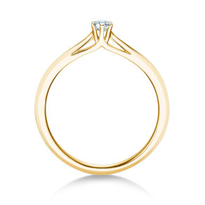 Anillo de compromiso Heaven 6 en 14K oro amarillo con diamante 0,10ct H/SI