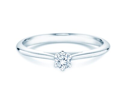 Anillo de compromiso Heaven 6 en plata 925/- con diamante 0,15ct G/SI