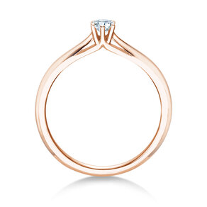 Anillo de compromiso Heaven 6 en 9K oro rosa con diamante 0,20ct G/SI