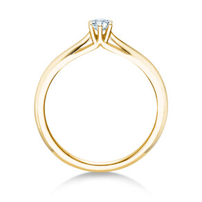Anillo de compromiso Heaven 6 en 14K oro amarillo con diamante 0,15ct H/SI