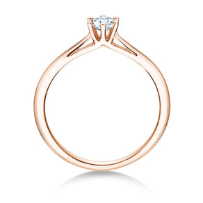 Anillo de compromiso Heaven 6 en 18K oro rosa con diamante 0,25ct G/SI