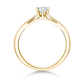 Anillo de compromiso Heaven 6 en 14K oro amarillo con diamante 0,25ct G/SI