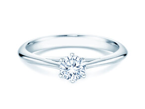 Anillo de compromiso Heaven 6 en 18K oro blanco con diamante 0,30ct G/SI