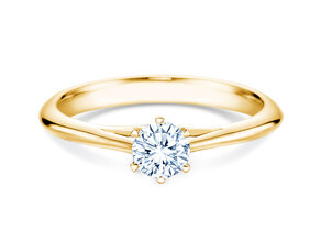 Anillo de compromiso Heaven 6 en 18K oro amarillo con diamante 0,30ct H/SI