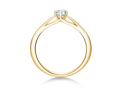 Anillo de compromiso Heaven 6 en 18K oro amarillo con diamante 0,30ct H/SI