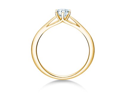 Anillo de compromiso Heaven 6 en 14K oro amarillo con diamante 0,40ct H/SI