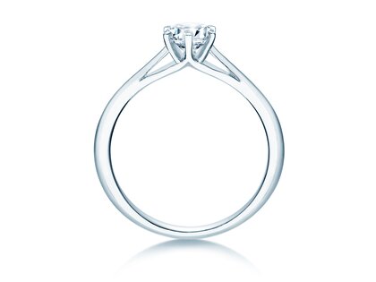 Anillo de compromiso Heaven 6 en 14K oro blanco con diamante 0,50ct H/SI