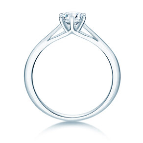 Anillo de compromiso Heaven 6 en 14K oro blanco con diamante 0,50ct H/SI