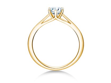 Anillo de compromiso Heaven 6 en 9K oro amarillo con diamante 0,50ct H/SI