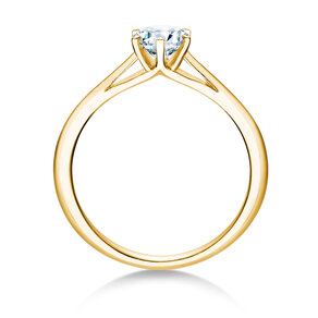 Anillo de compromiso Heaven 6 en 9K oro amarillo con diamante 0,50ct H/SI