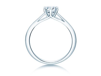 Anillo de compromiso Heaven 6 en 9K oro blanco con diamante 0,60ct H/SI
