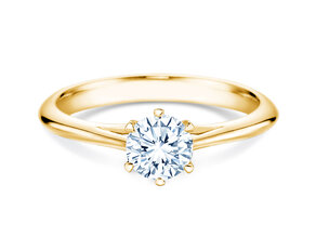 Anillo de compromiso Heaven 6 en 14K oro amarillo con diamante 0,60ct G/SI