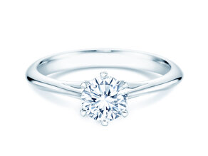 Anillo de compromiso Heaven 6 en 9K oro blanco con diamante 0,75ct G/SI