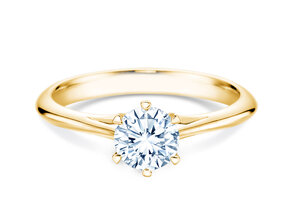Anillo de compromiso Heaven 6 en 9K oro amarillo con diamante 0,75ct G/SI