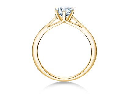 Anillo de compromiso Heaven 6 en 9K oro amarillo con diamante 0,75ct G/SI