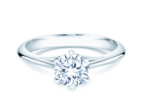 Anillo de compromiso Heaven 6 en 14K oro blanco con diamante 1,25ct H/SI