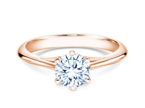 Anillo de compromiso Heaven 6 en 14K oro rosa con diamante 1,00ct G/SI