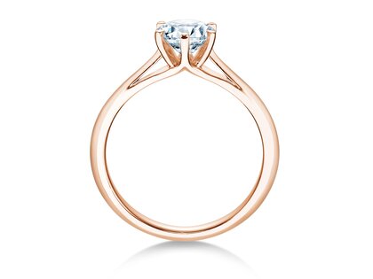 Anillo de compromiso Heaven 6 en 14K oro rosa con diamante 1,00ct G/SI