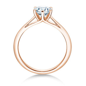 Anillo de compromiso Heaven 6 en 14K oro rosa con diamante 1,00ct G/SI