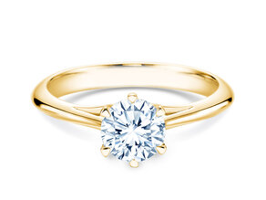 Anillo de compromiso Heaven 6 en 9K oro amarillo con diamante 2,50ct G/SI