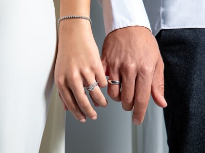 Anillo de compromiso Heaven 6 en 9K oro blanco con diamante 0,75ct G/SI