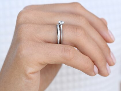 Anillo de compromiso Heaven 6 en oro rosa