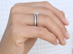 Anillo de compromiso Heaven 6 en oro rosa
