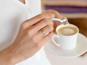 Anillo de compromiso Heaven 6 en 14K oro rosa con diamante de laboratorio 0,25ct E/VS