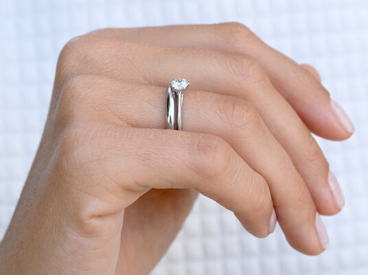 Anillo de compromiso Heaven 6 en plata 925/-