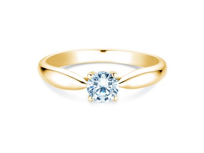 Anillo de compromiso Joy en 9K oro amarillo con diamante 0,25ct G/SI