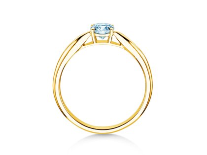 Anillo de compromiso Joy en 9K oro amarillo con diamante 0,25ct G/SI