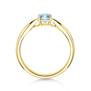 Anillo de compromiso Joy en 9K oro amarillo con diamante 0,25ct G/SI
