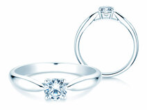 Anillo de compromiso Joy en platino 950/- con diamante 0,25ct G/SI