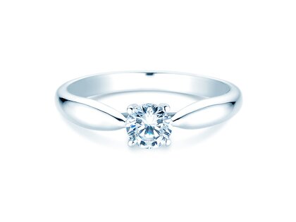 Anillo de compromiso Joy en 14K oro blanco con diamante 0,50ct G/VS
