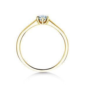 Anillo de compromiso Madison en 14K oro amarillo con diamante 0,15ct H/SI