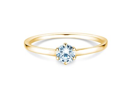Anillo de compromiso Madison en 18K oro amarillo con diamante 0,25ct G/SI