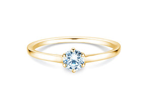 Anillo de compromiso Madison en 18K oro amarillo con diamante 0,25ct G/SI