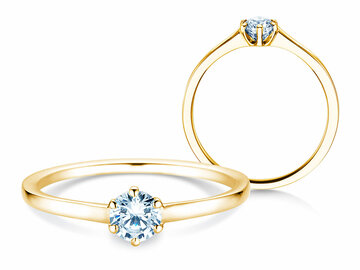 Anillo de compromiso Madison en 14K oro blanco con diamante 0,25ct H/SI