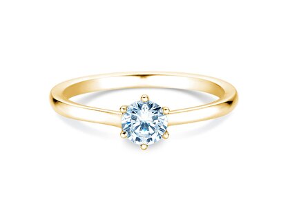 Anillo de compromiso Madison en 14K oro amarillo con diamante 0,50ct G/SI