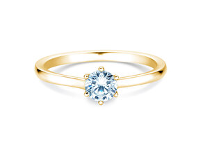 Anillo de compromiso Madison en 14K oro amarillo con diamante 0,50ct G/SI
