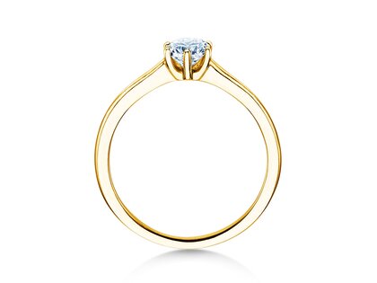 Anillo de compromiso Madison en 14K oro amarillo con diamante 0,50ct G/SI