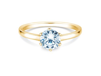 Anillo de compromiso Madison en 9K oro amarillo con diamante 1,00ct H/SI