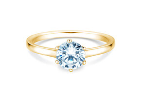 Anillo de compromiso Madison en 9K oro amarillo con diamante 1,00ct H/SI