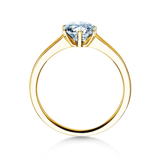 Anillo de compromiso Madison en 9K oro amarillo con diamante de laboratorio 2,50ct E/VS